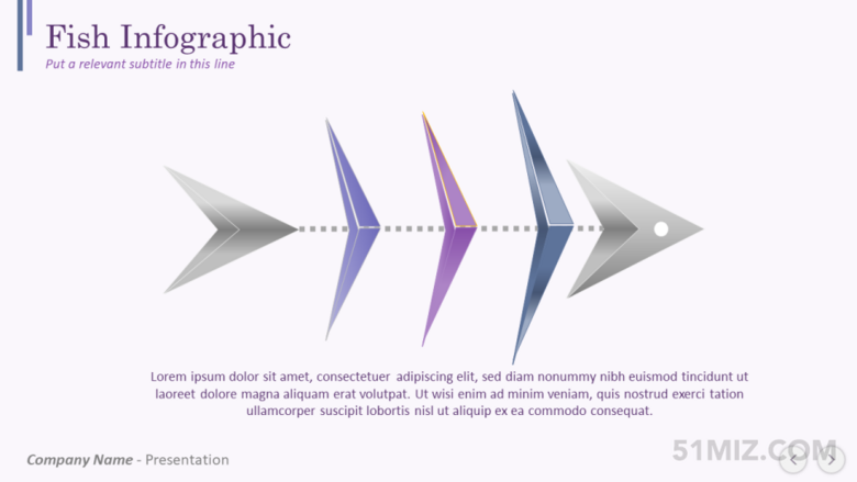紫色16:9寬屏立體感簡(jiǎn)單ppt魚骨圖模板下載