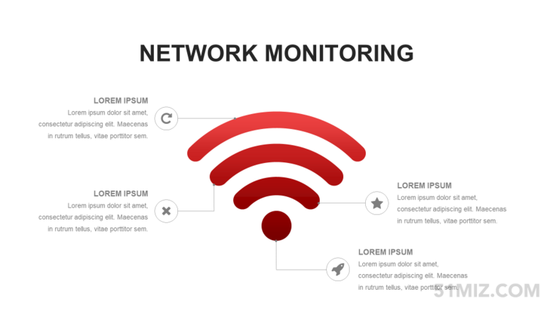 16:9寬屏創(chuàng)意wifi信號ppt擴(kuò)散圖素材