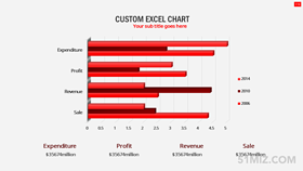 紅色16:9寬屏微立體復式條形統(tǒng)計圖ppt課件